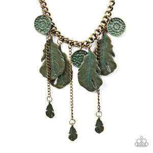 Paparrazi Jewelry Set green/goldtone